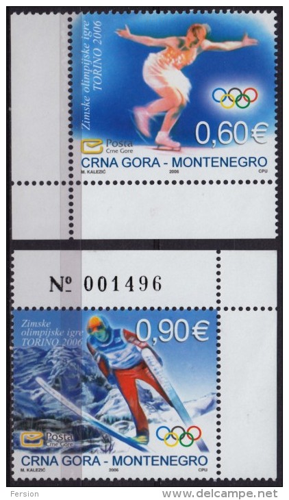 Winter Olympic Games - Ski Jumping / Figure Skating - 2006 Torino Italy - MONTENEGRO - MNH - Winter 2006: Torino