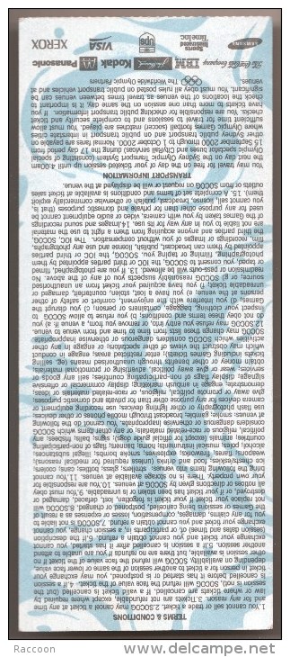 Jeux Olympiques Sydney 2000 - Billet Officiel D'admission Aux épreuves De Volleyball - Autres & Non Classés