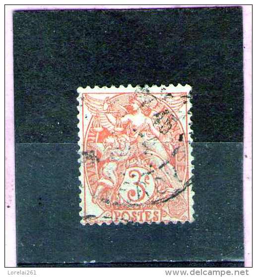 1900 - BLANC  Mi No 88 Et Yv 109 - 1900-29 Blanc