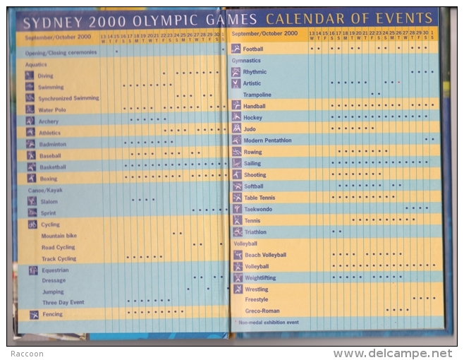 Sydney 2000 - Jeux Olympiques ( Programme / Guide Officiel Des épreuves ) - Sonstige & Ohne Zuordnung