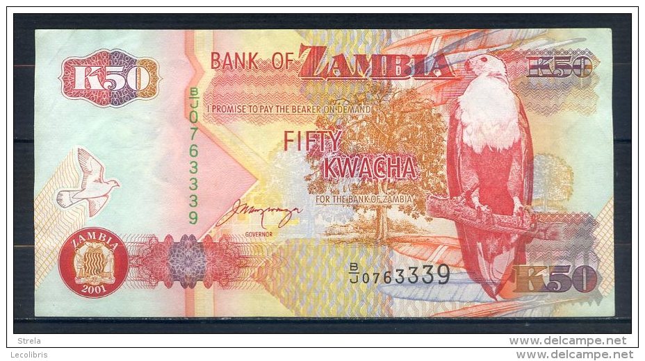 ZAMBIE 50 KWACHA  2001 - Zambie