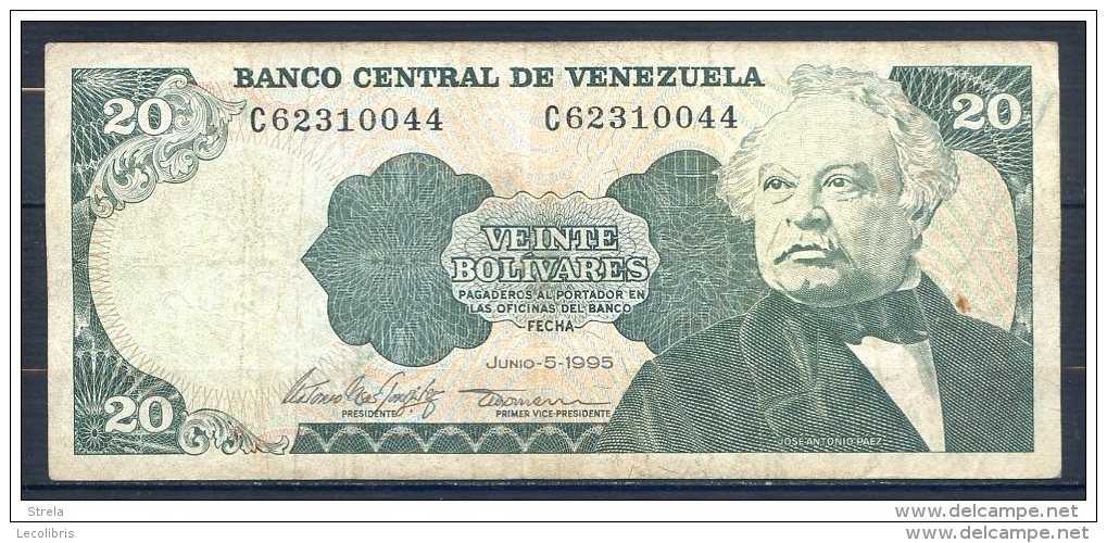 VENEZUELA  20 BOLIVAR   1995 - Venezuela