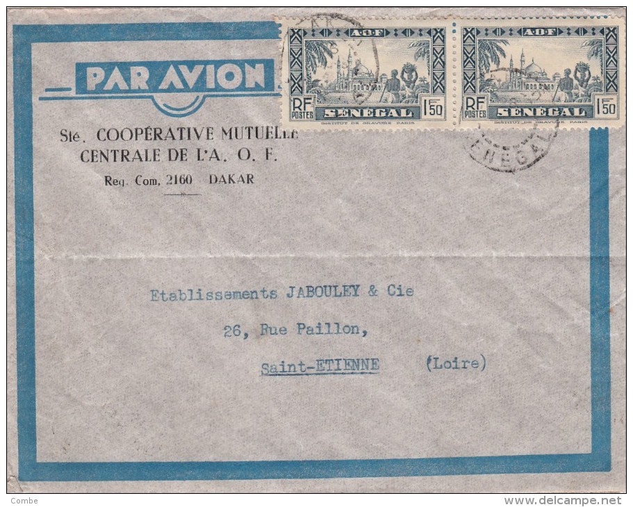 1947 , LETTRE SENEGAL,  DAKAR Pour FRANCE,  /5072 - Storia Postale