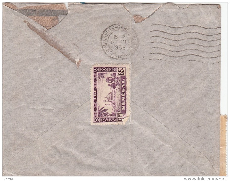 1939 , LETTRE SENEGAL,  DAKAR Pour FRANCE, 3 TIMBRES /5160 - Storia Postale