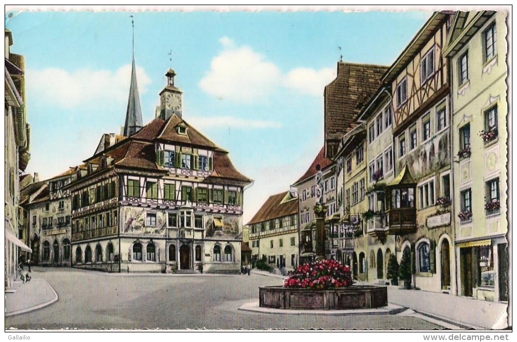 SUISSE STEIN A. RH. RATHAUSPLATZ UND RATHAUS - Andere & Zonder Classificatie