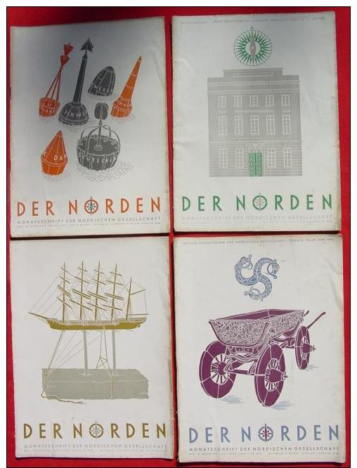 (0350525) 9 X Magazine Nordische Gesellschaft 1938-1943, Limpert-Verlag Berlin - Deutsch