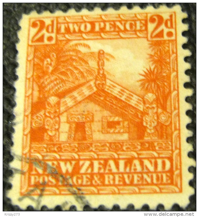New Zealand 1935 Maori House 2d - Used - Oblitérés