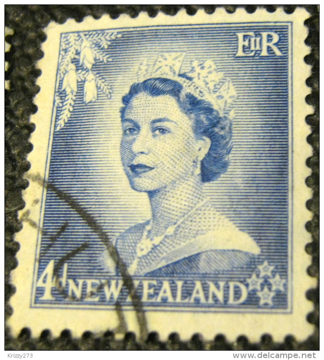 New Zealand 1954 Queen Elizabeth II 4d - Used - Neufs