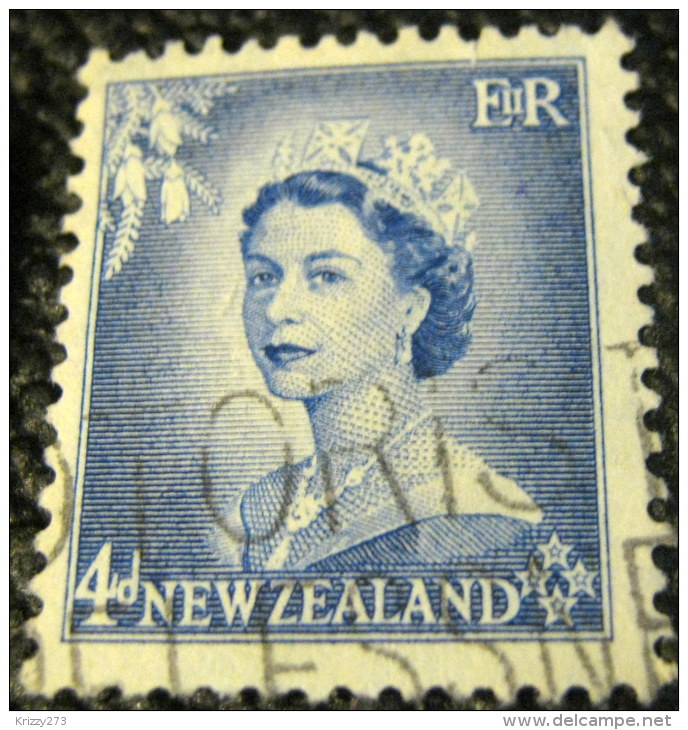 New Zealand 1954 Queen Elizabeth II 4d - Used - Neufs