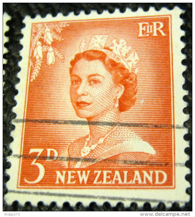 New Zealand 1955 Queen Elizabeth II 3d - Used - Nuevos