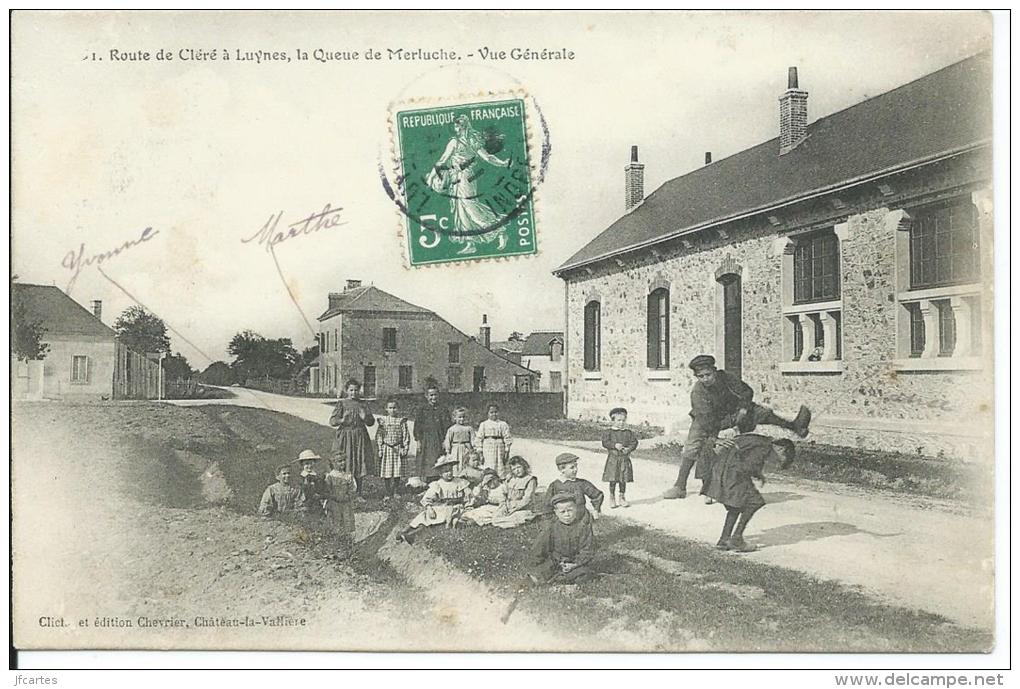 37 - SAINT ETIENNE DE CHIGNY - Route De Cléré à Luynes - La Queue De Merluche - Vue Générale - Autres & Non Classés