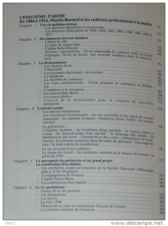 NIORT DE 1848 A 1914  HISTOIRE MUNICIPALE PAR ANDRE TEXIER EDITIONS DU TERROIR