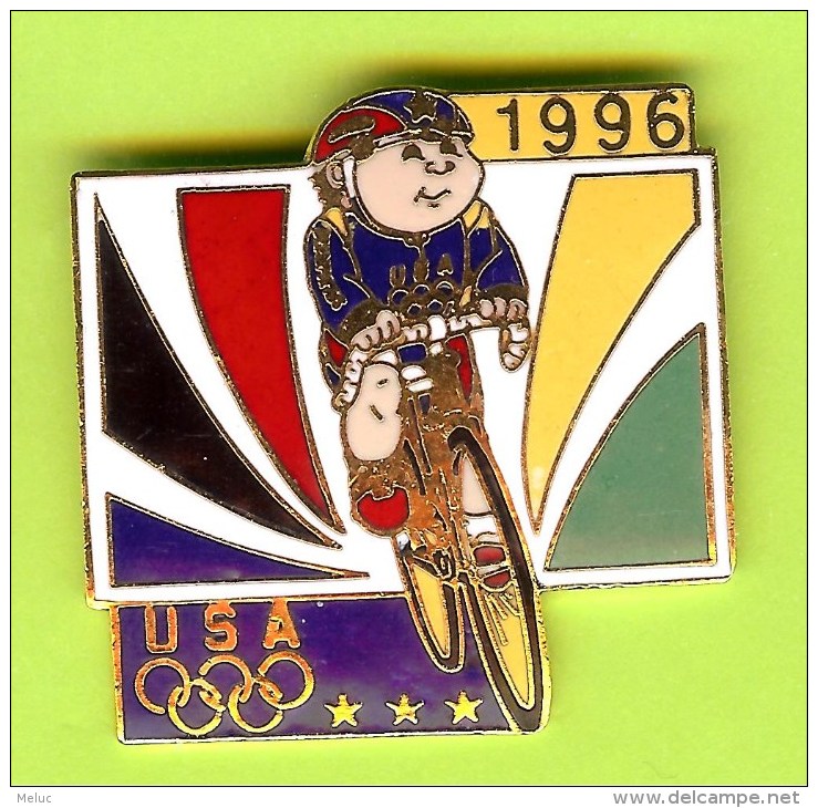 Pin's Cyclisme Vélo USA JO Jeux Olympiques 1996 - 1E11 - Cyclisme