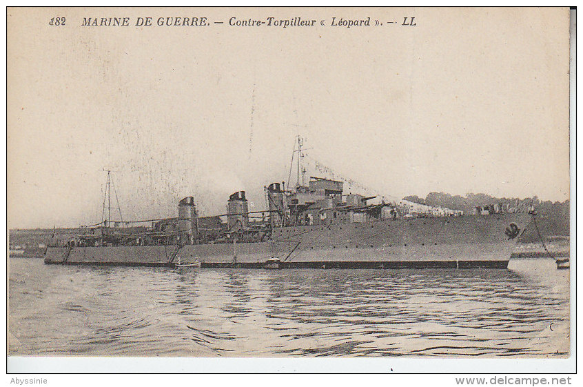 Marine De Guerre - Contre Torpilleur LEOPARD - D19 245 - Guerra