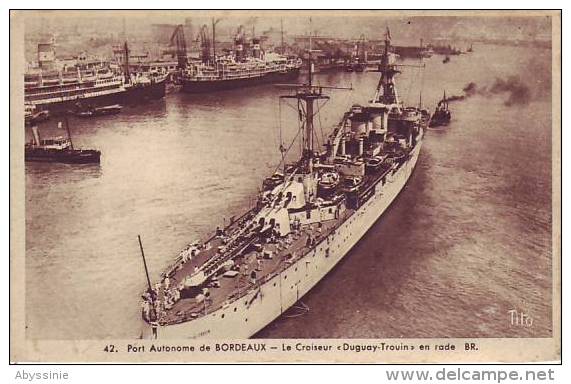 33 BORDEAUX - Le Croiseur DUGUAY TROUIN En Rade - Vue Aérienne - D12 - Warships