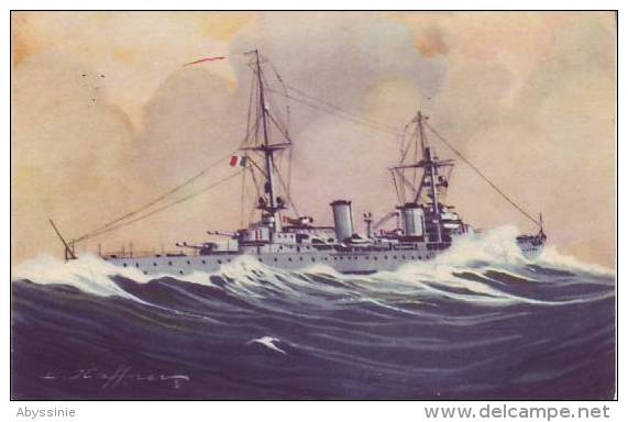 Croiseur De 1ère Classe "DUQUESNE" Lancé En 1925 - L. HAFFNER - D2 - Warships