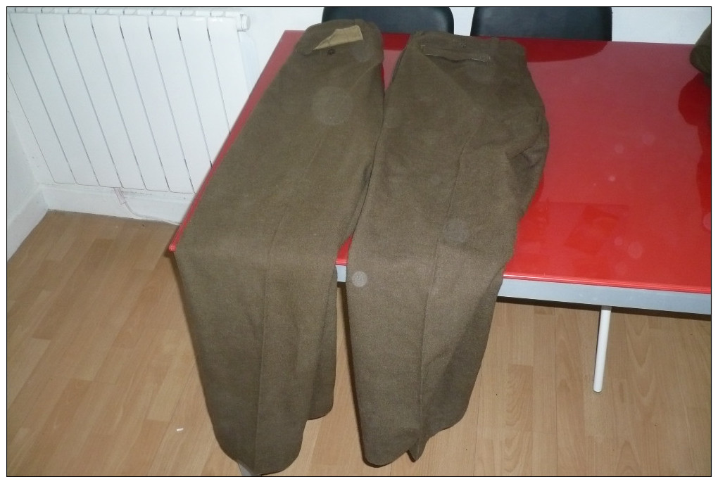 marine  veste+deux  pantalons  francaise militaria 1945/1960