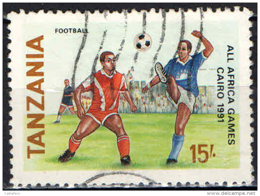 TANZANIA - 1991 - ALL AFRICA GAMES - CAIRO 1991 -  USATO - Tanzania (1964-...)