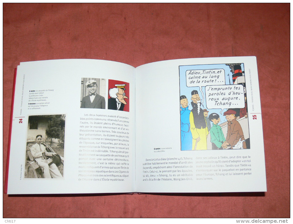 HERGE " TCHANG " ET" HADDOCK "  LOT DEUX ALBUMS EDITIONS MOULINSART