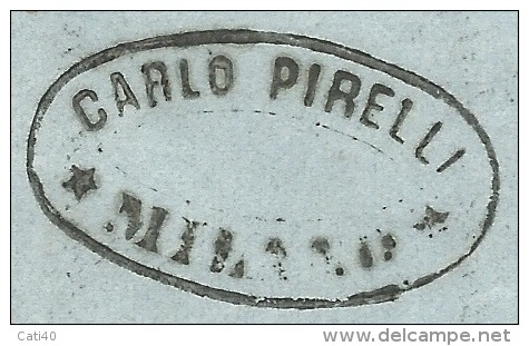 1875  MILANO STAZ.  SU CENT.2  - VENDITA PELLAMI CARLO PIRELLI  LETTERA CON ELENCO TIPI DI PEPPE E PREZZI - Altri & Non Classificati