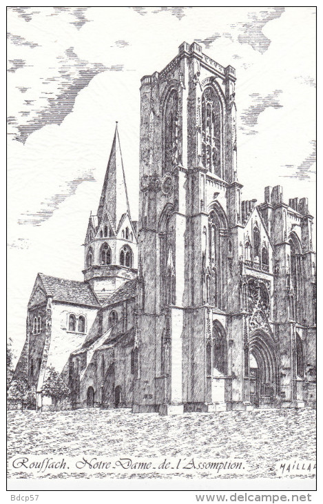 68 - Haut-Rhin - ROUFFACH - Notre-Dame De L'Assomption - Format 10,4 X 14,8 - Rouffach