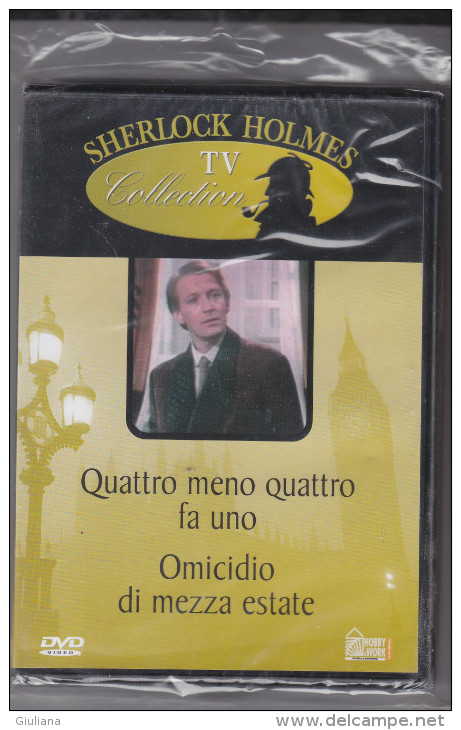 DVD Sherlock Holnes  "Quattro Meno Quattro Fa Uno E Omicidio Di Mezza Estate" Nuovo Da Edicola - Polizieschi