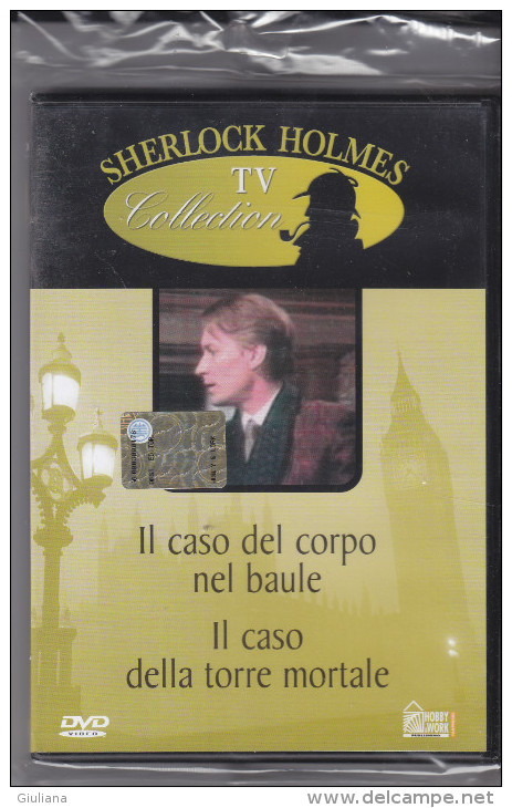 DVD Sherlock Holmes "Il Caso Del Corpo Nel Baule E Il Caso Della Torre Mortale" Nuovo Da Edicola - Policiers