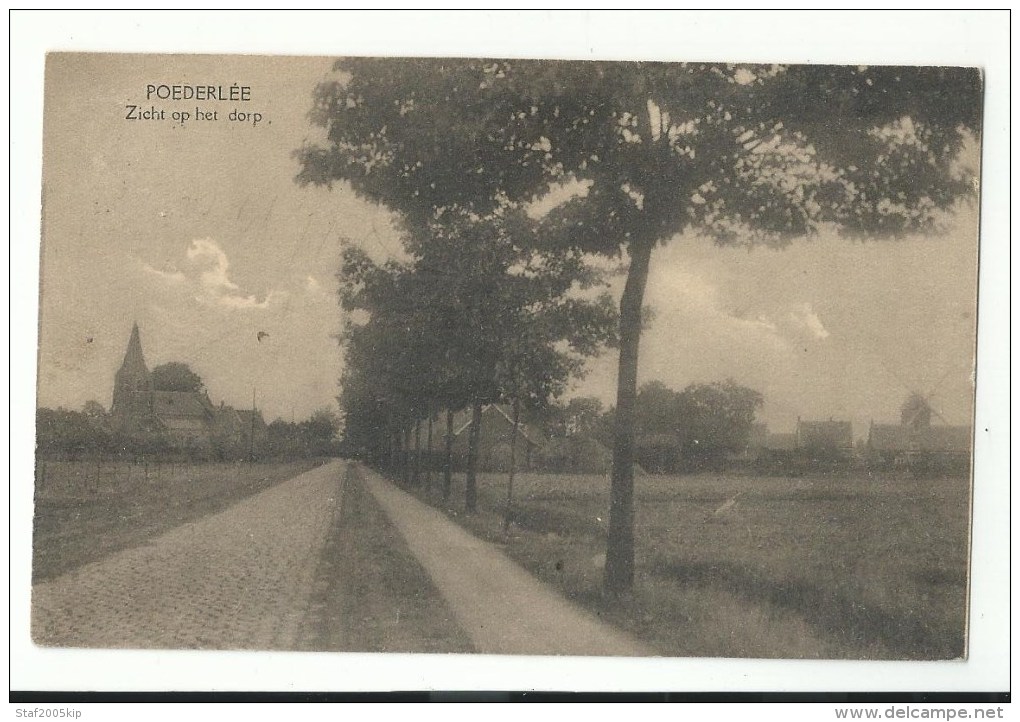 POEDERLEE - Zicht Op Het Dorp - Molen - 1925 - Lille