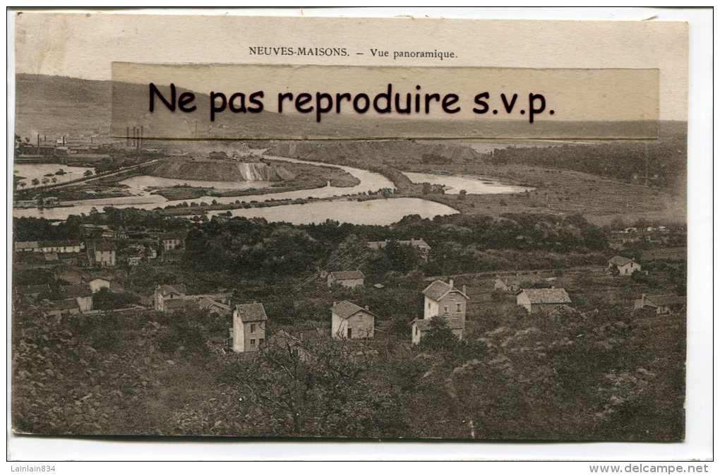 - NEUVES-MAISONS - ( M.-et-M. ), Vue Panoramique, Peu Courante, écrite, Splendide, TBE, Scans. - Neuves Maisons