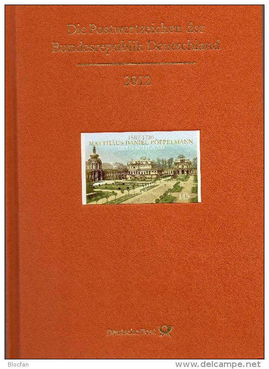 Leeres Jahrbuch 2012 Deutschland Ohne Hologramm ** 25€ Als Album Neu Mit Beschreibung BRD Year-stamp Document Of Germany - Altri & Non Classificati