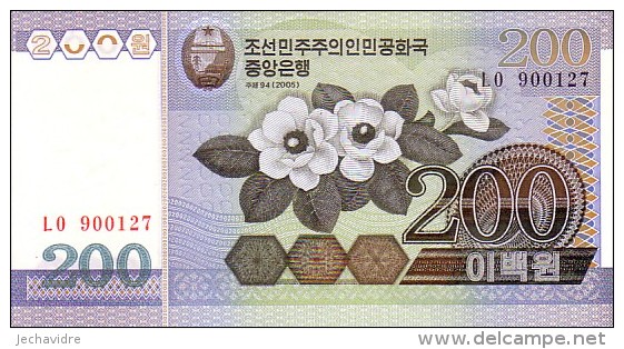 COREE DU NORD  200 Won  Daté De 2005    Pick 48     ***** BILLET  NEUF ***** - Corea Del Nord