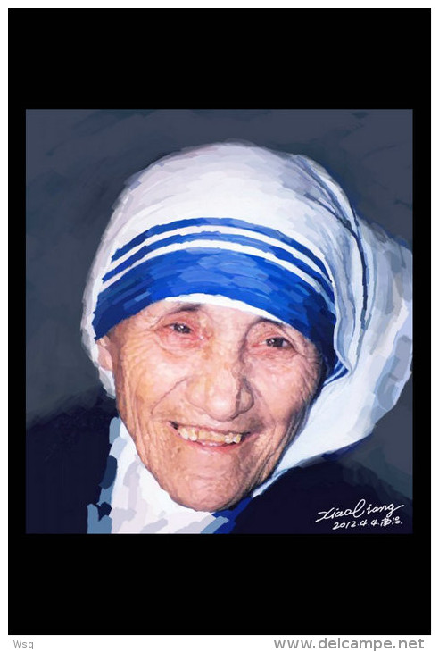 (N63-125  )   1979 Nobel Peace Prize India Mother Teresa  , Prestamped Card, Postal Stationery-Entier Postal-Ganzsache - Madre Teresa