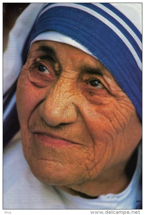 (N63-127  )   1979 Nobel Peace Prize India Mother Teresa  , Prestamped Card, Postal Stationery-Entier Postal-Ganzsache - Mère Teresa