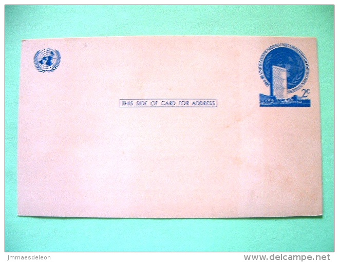 United Nations - New York 1951 Stamped Postcard - UN Building - Cartas & Documentos
