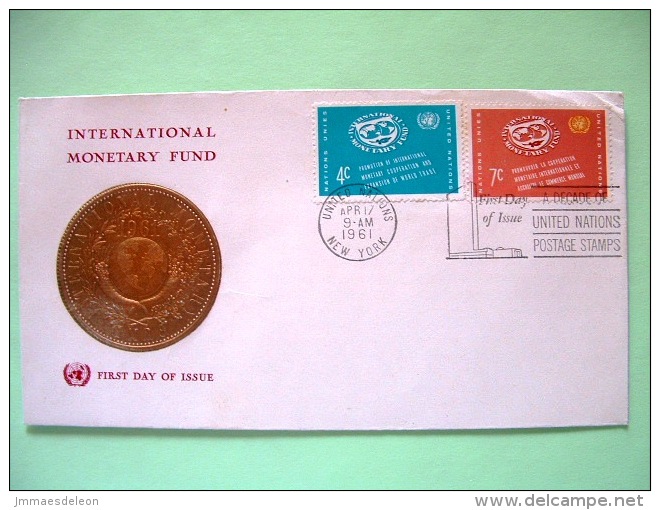 United Nations - New York 1961 FDC Cover - International Monetary Fund - Arms - Storia Postale