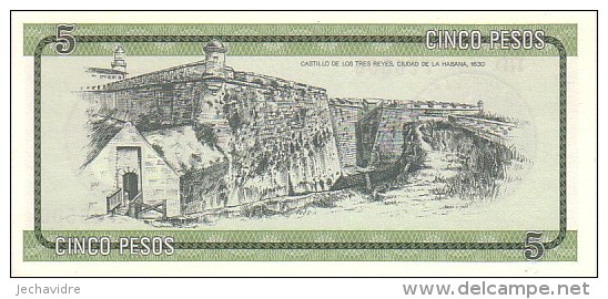 CUBA  5 Pesos Exchange Certificat  Serie B Emission De 1985  Pick FX7     ***** BILLET  NEUF ***** - Cuba