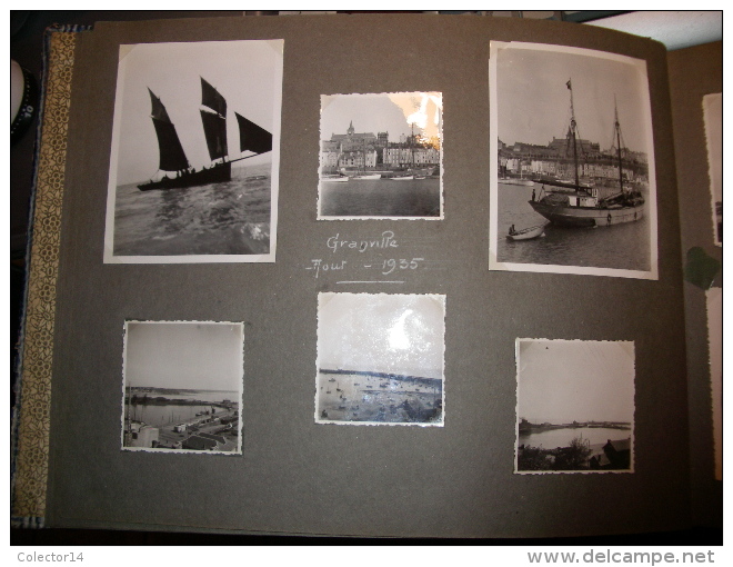 ALBUM DE PHOTOGRAPHIES + DE 280 SITUEES ET DATEES  COTE NORMANDE 1935