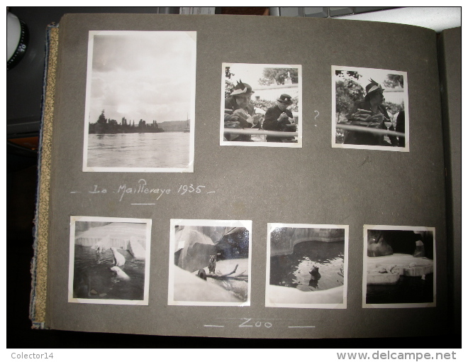 ALBUM DE PHOTOGRAPHIES + DE 280 SITUEES ET DATEES  COTE NORMANDE 1935