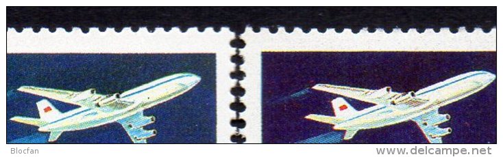 Abart AEROFLOT 1983 Sowjetunion 5247 A+b Aus Block 161 ** 6€ Erde Bloque Hojita M/s Airplanes Bloc Stamp Bf USSR CCCP SU - Errors & Oddities