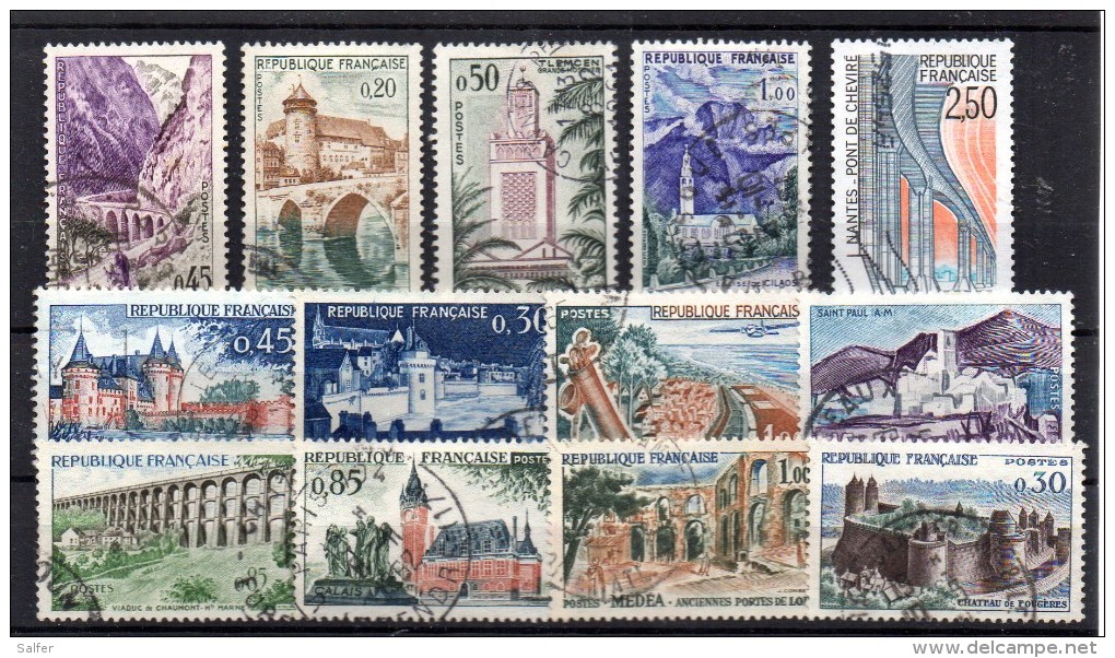 FRANCE  13 Timbres Oblitèrés / Used - Collections