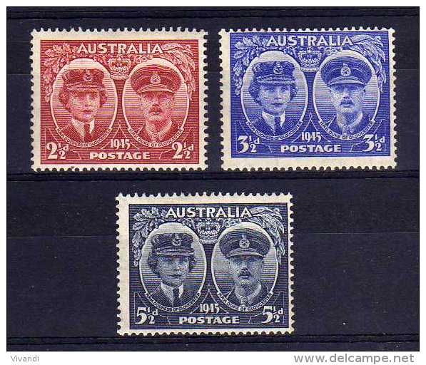 Australia - 1945 - Arrival Of Duke &amp; Duchess Of Gloucester - MH - Mint Stamps