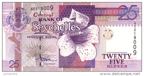 SEYCHELLES   25 Rupees   Non Daté (1998)   Pick 37     ***** BILLET NEUF ***** - Seychellen