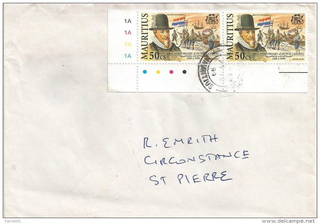 Mauritius 1999 400th Anniversary Dutch Landing Maurits Van Nassau Domestic Cover - Mauritius (1968-...)