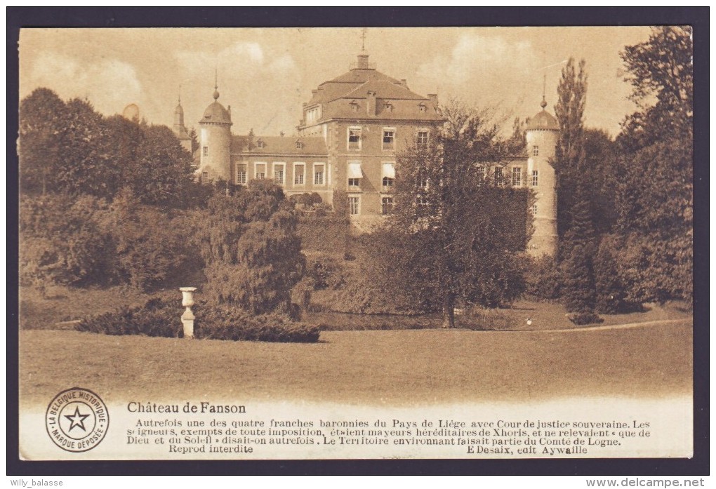 Château De Fanson - Xhoris - Belgique Historique   // - Ferrieres