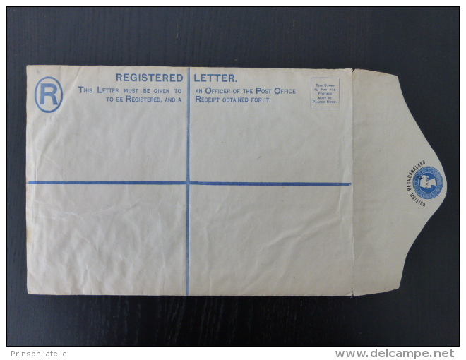 ENTIER POSTAL RECOMMANDE DU BECHUANALAND ANGLAIS REGISTERED POSTAL STATIONARY  LETTRE COVER  VICTORIA - 1885-1964 Bechuanaland Protectorate