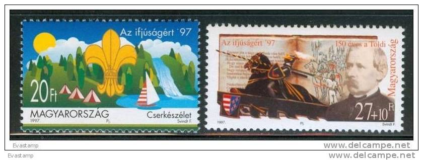 HUNGARY - 1997. Youth Stamps(Scouting Emblem) MNH!! Mi 4447-4448 - Other & Unclassified