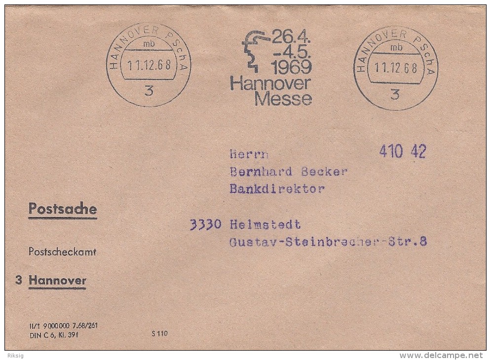 Postsache  -  Postscheckamt  3 Hannover     Germany.  # 101 # - Sonstige & Ohne Zuordnung