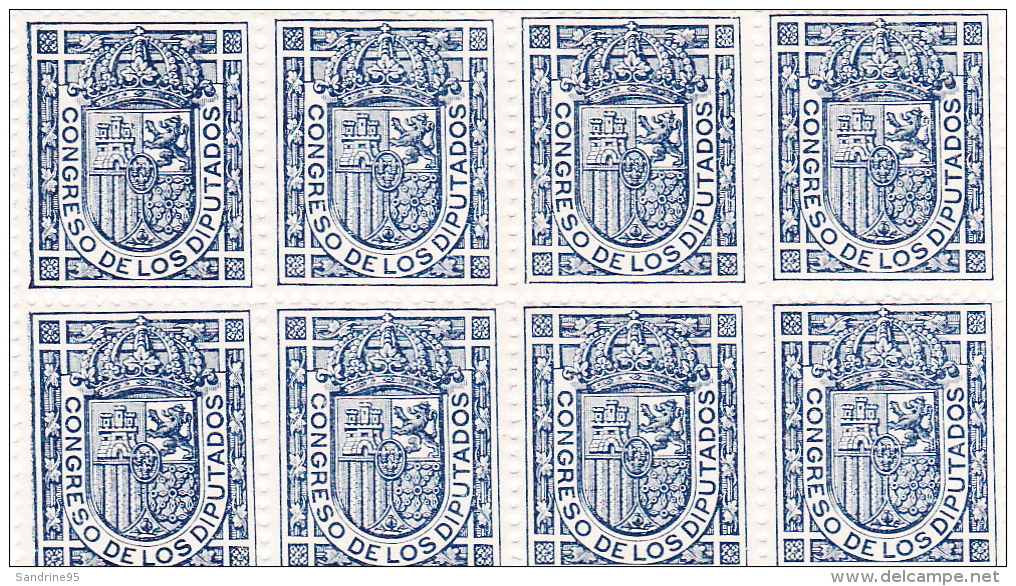 ESPAGNE  TIMBRES DE SERVICE N° 11 EN BLOC DE 8 - Servizi