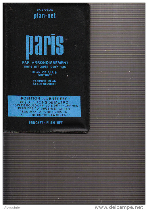 D23 - PLAN NET DE PARIS PAR ARRONDISSEMENT - Nr De Rues Et Schémas - Métro Autobus Rer - Cartes/Atlas