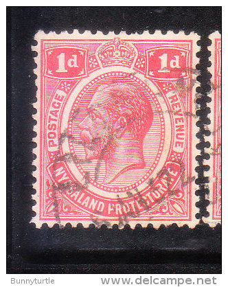 Nyasaland Protectorate 1913-19 King George V 1p Used - Nyassaland (1907-1953)